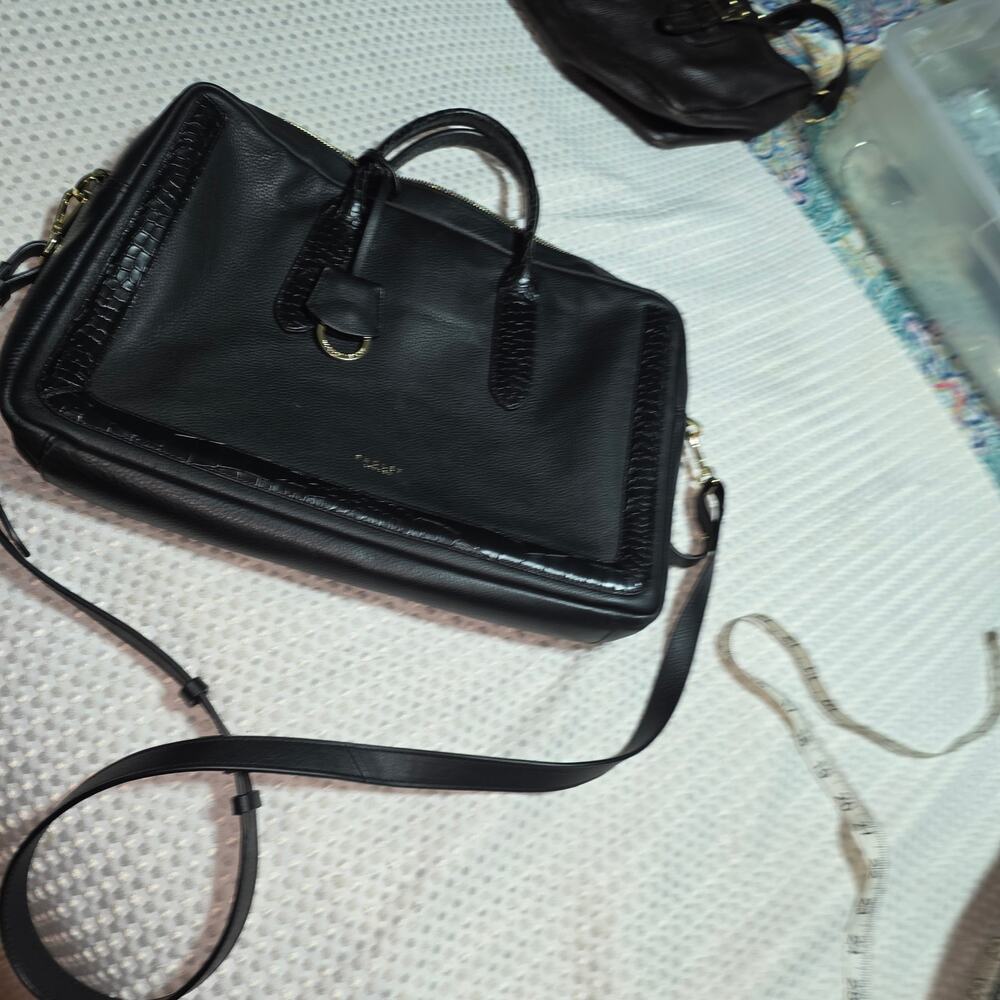 RADLEY LONDON XL BLACK ACADEMIA WAY LAPTOP CROSSBODY BAG